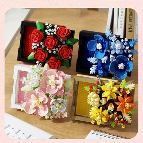 Flower Building Blocks Jewelry Box - 687pcs