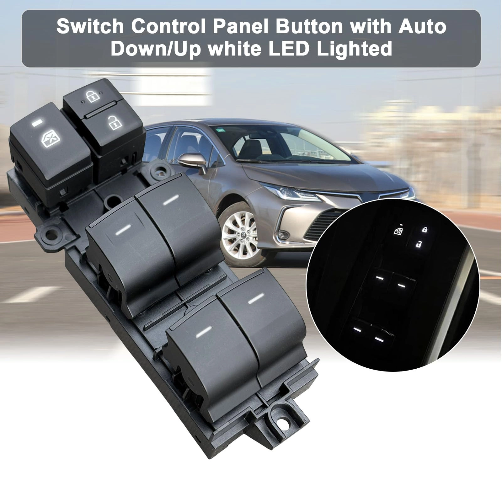 Power Window Switch Assembly - Driver Side Master Control with Installation Tool