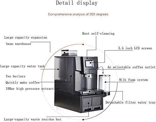 espresso machines - Milk Frother Touch Screen Automatic Cleaning