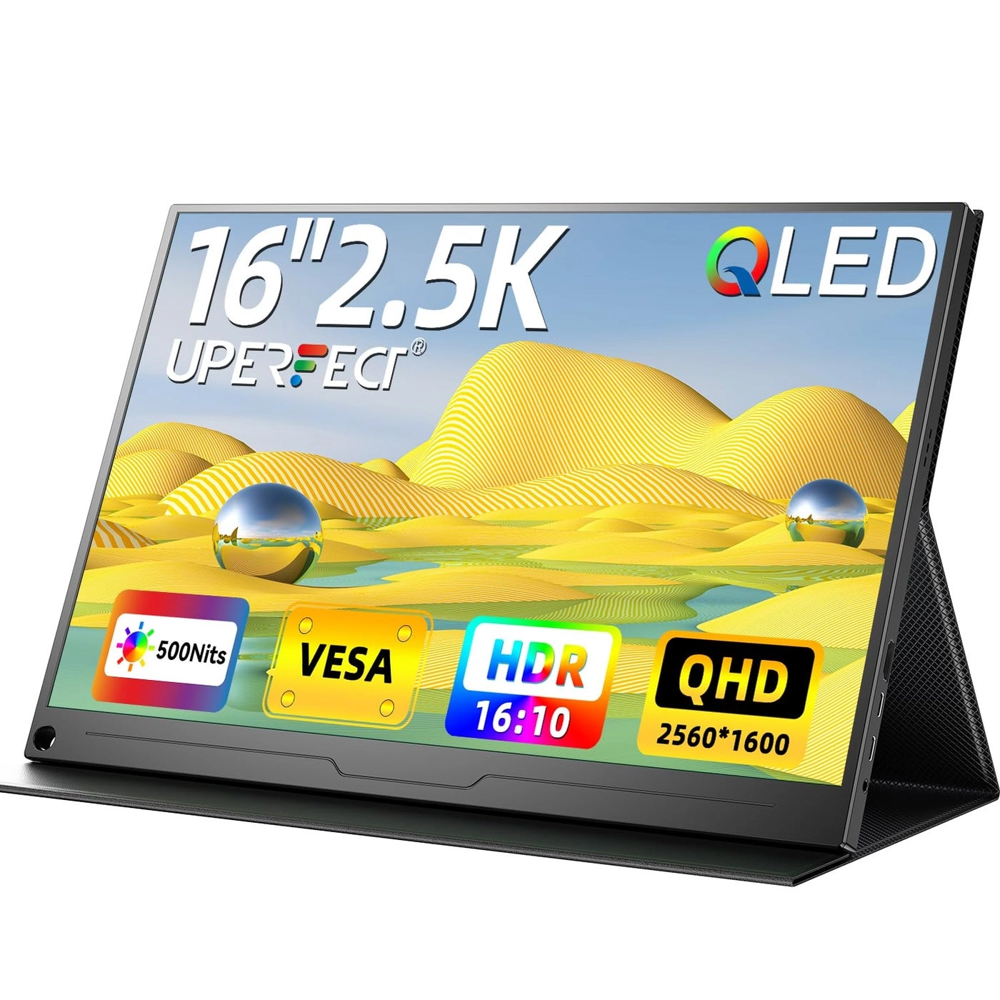 2.5K QLED Portable Monitor - 2560x1600 16"