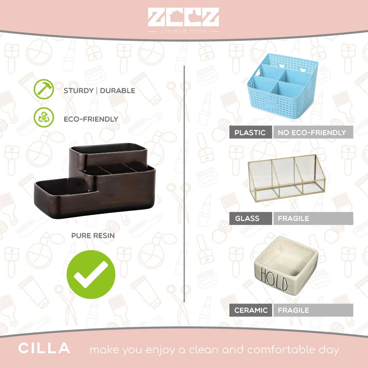 Toothbrush Holder - three slots Bathroom