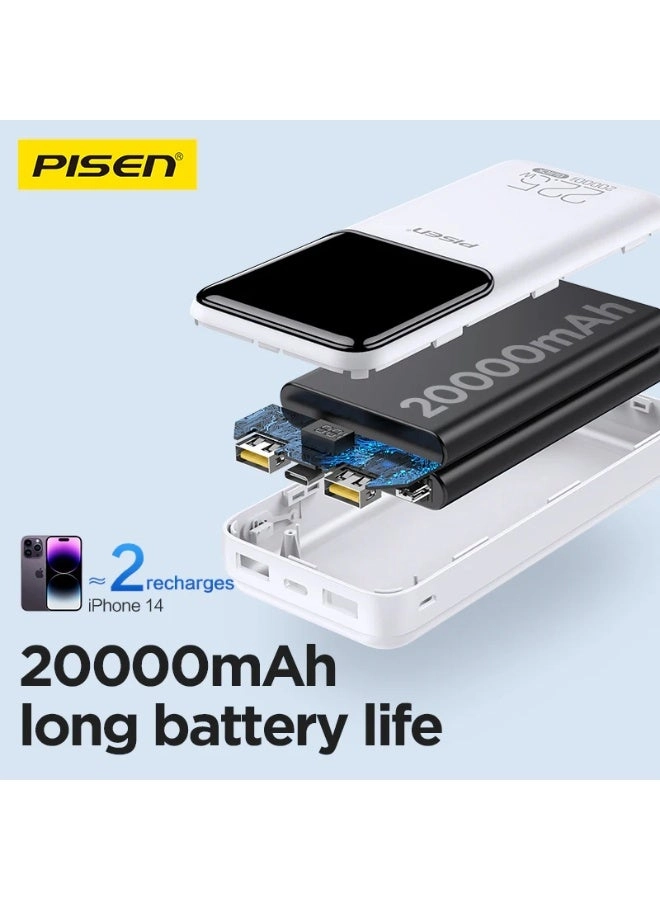 Portable Power Bank - 20000mAh 22.5W Fast Charging