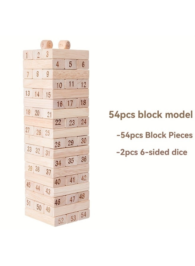 Number Stacking Blocks - 4+ Years 54 pieces
