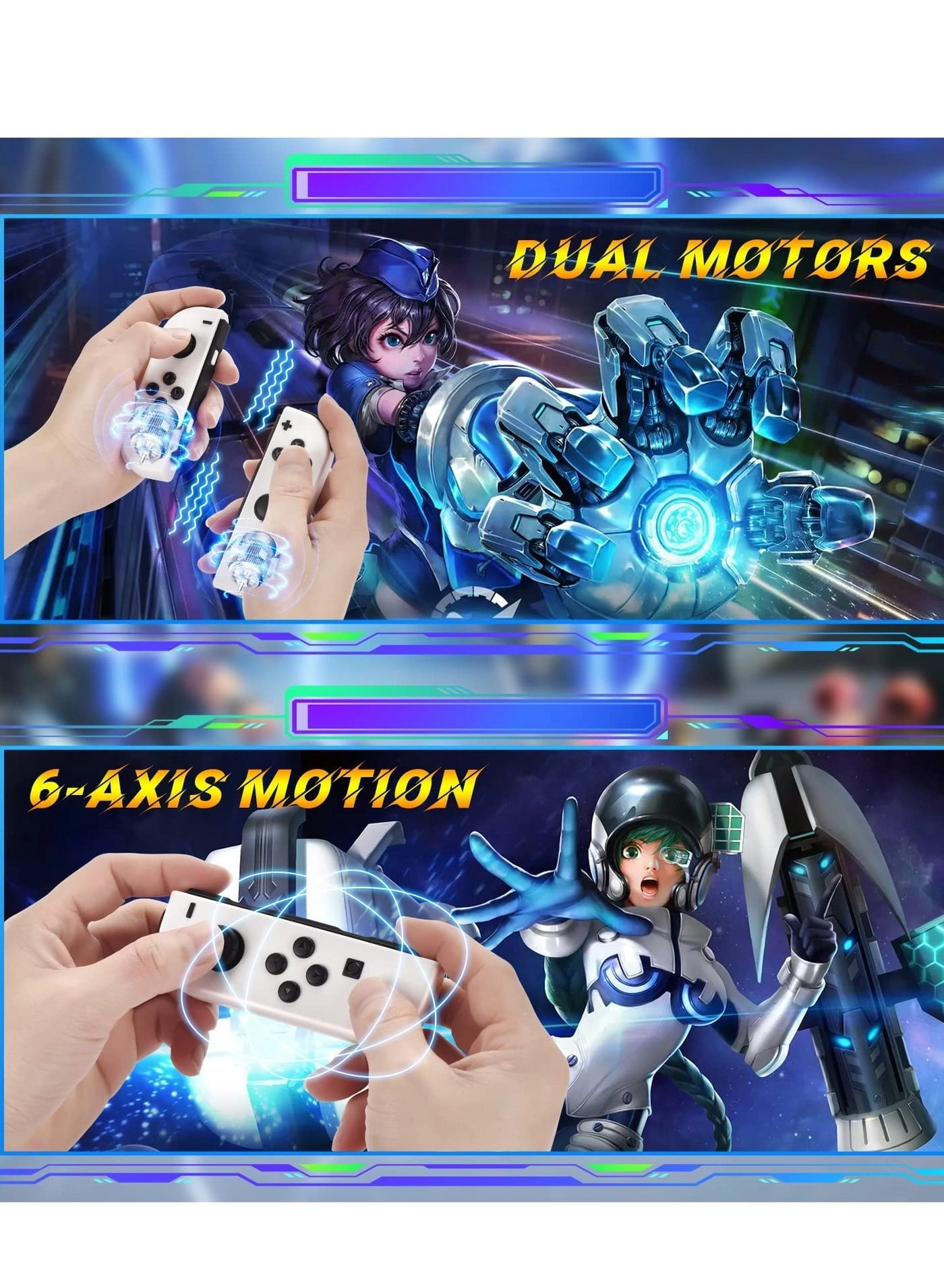 JOY-04 - Blue & Green Nintendo Switch