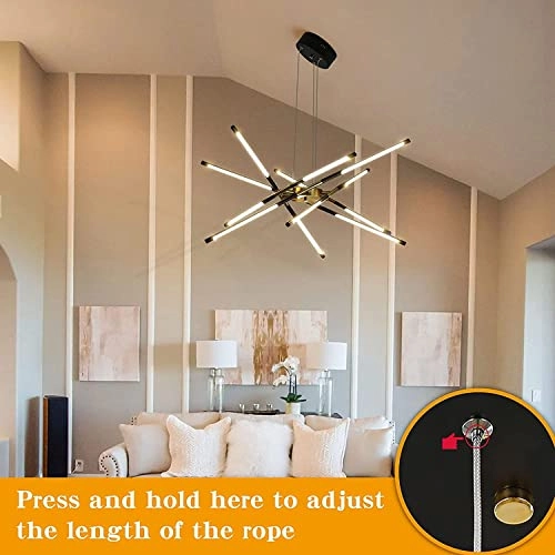 Modern Sputnik Chandeliers - 3000K-6000K Dimmable