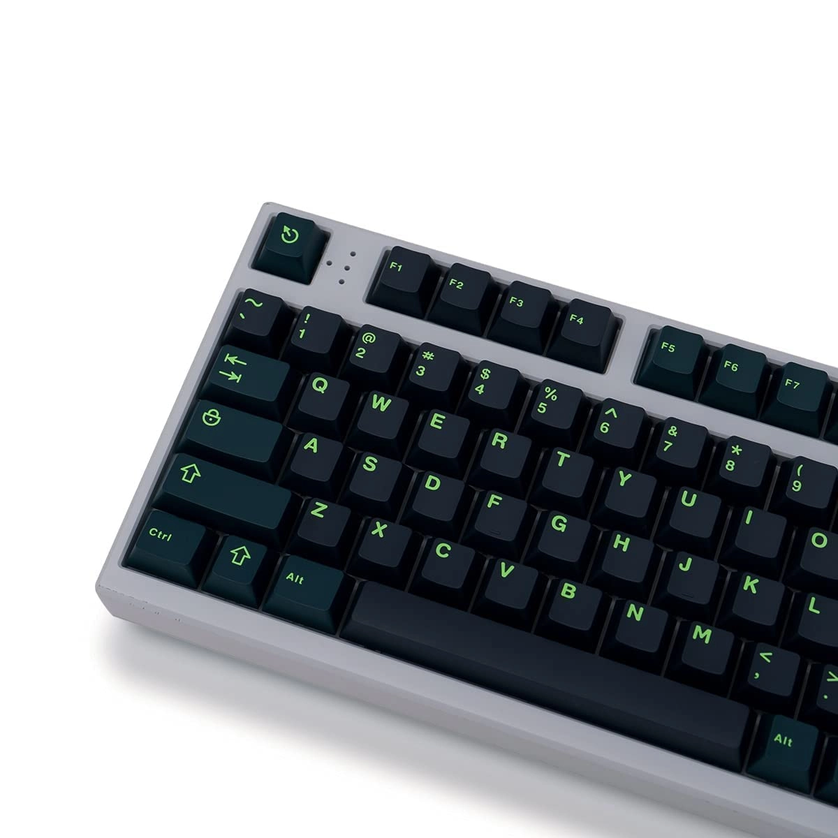 mintcaps Black Green Keycaps - 253 piece(s)