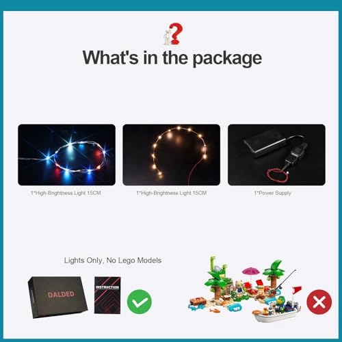 LED Lighting Kit for LEGO Animal Crossing Kapp’n’s Island Boat Tour 77048 - Plastic 1