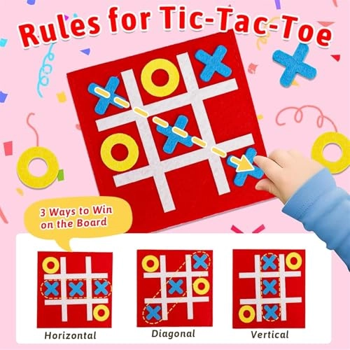 Tic Tac Toe - Mini Felt 30 Pcs