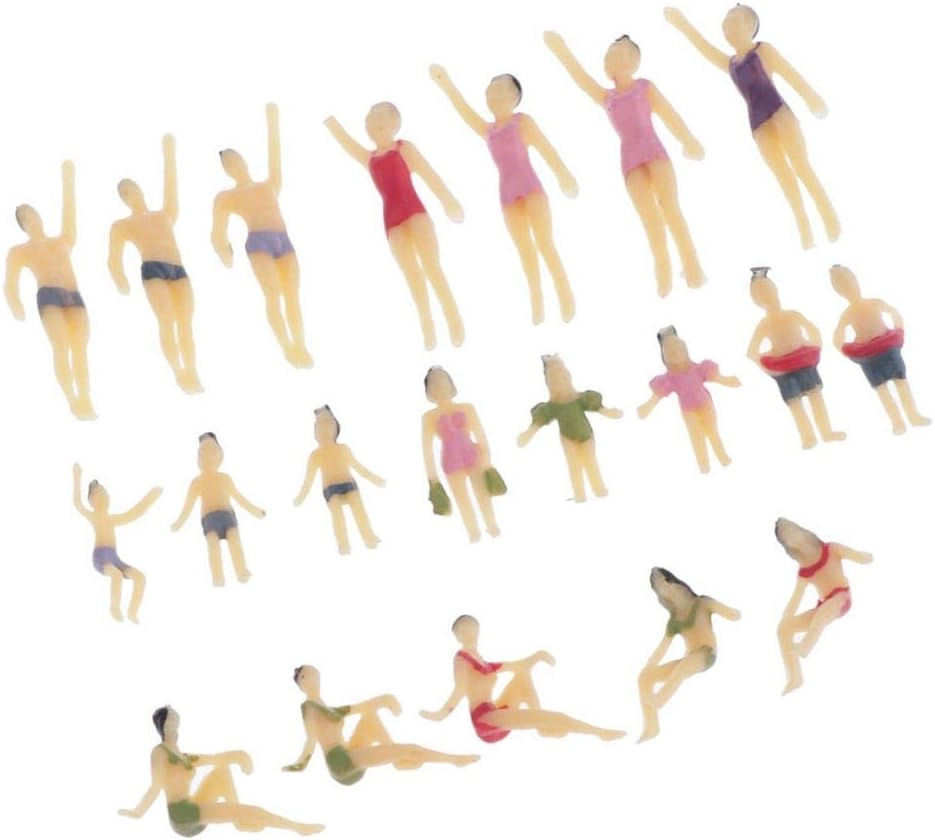 People Figures - 20pcs 1:100 Colorful