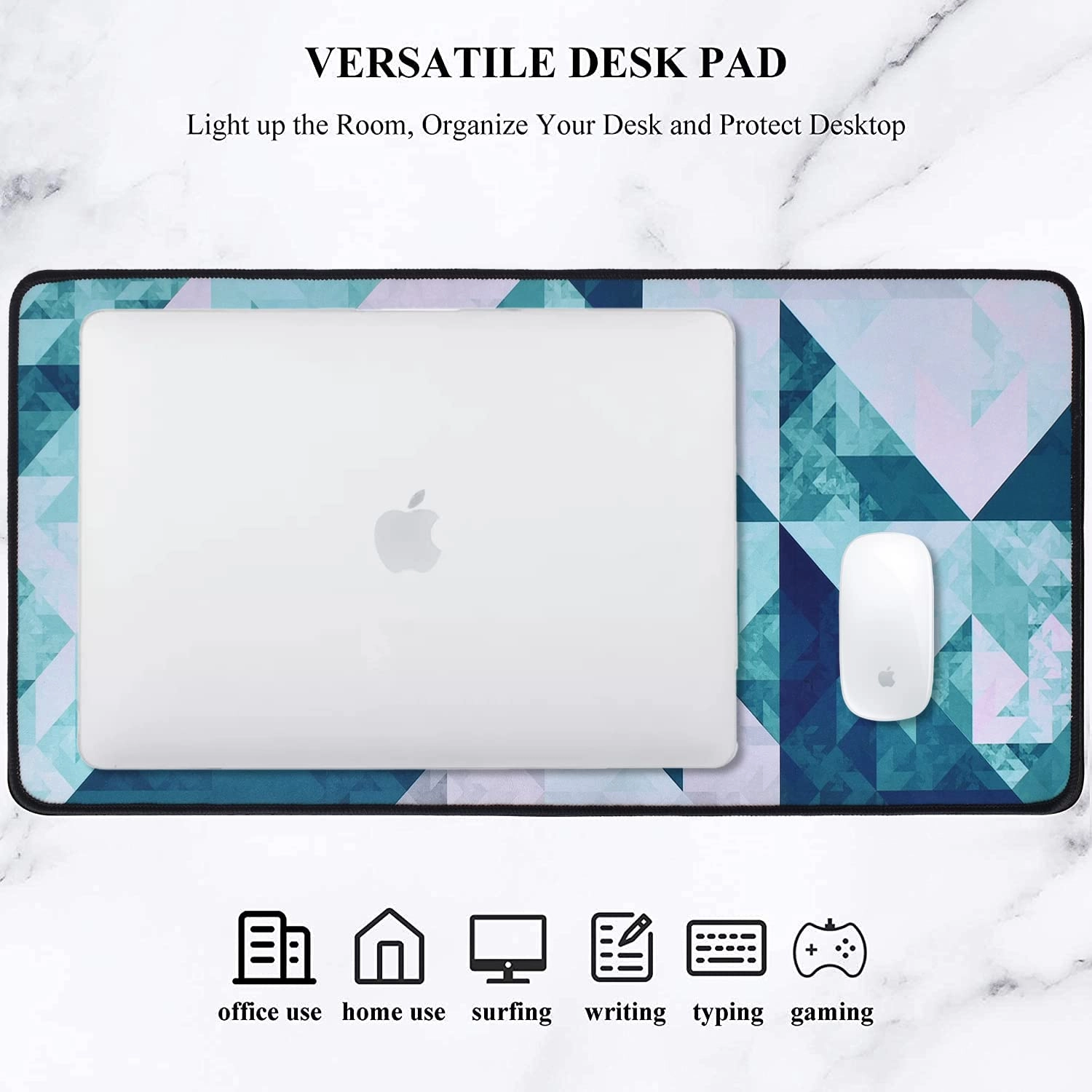 Extended L Rubber Gaming Mouse Pad - 60x30 cm