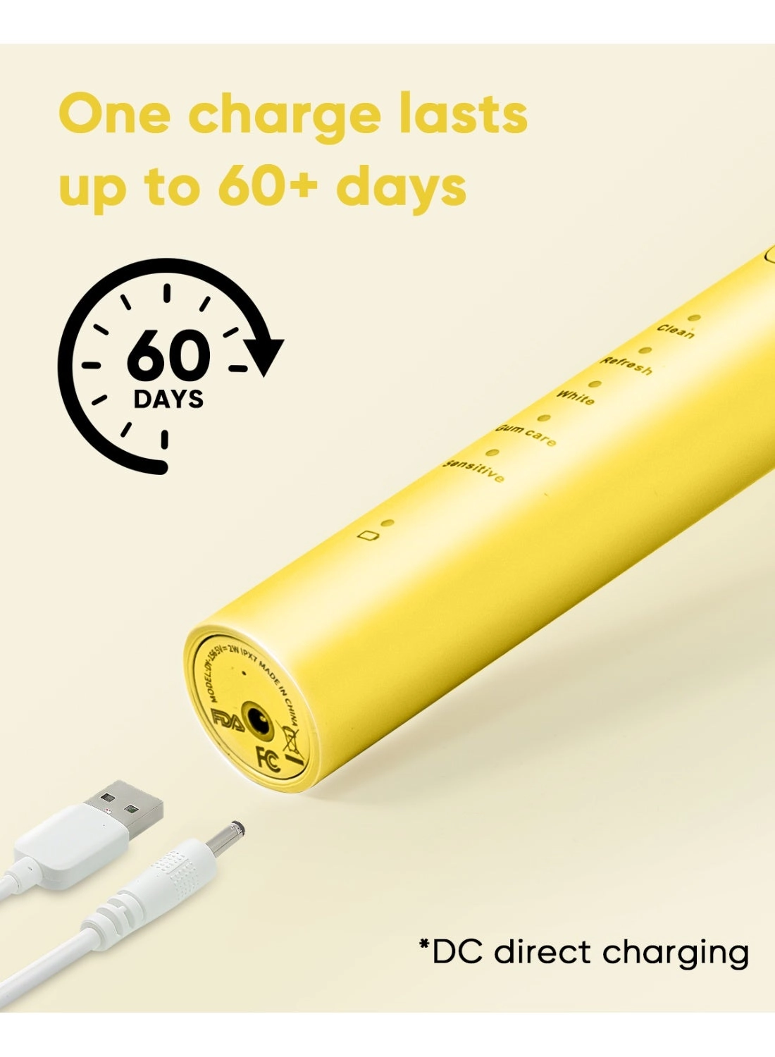 DY156 - Rechargeable Sonic 3 Brush Heads