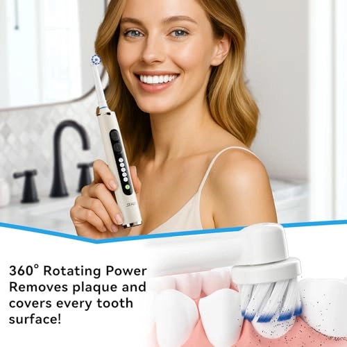 SG-2753 - Ultrasonic Rechargeable 8 Brush Heads 5 Modes