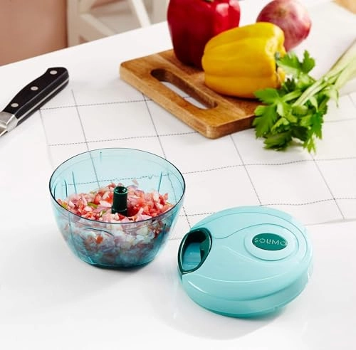 Vegetable Chopper & Cutter - 450 ml 3 Blades