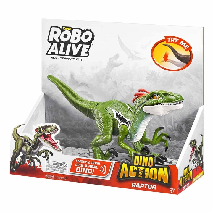 ZURU Toys Robo Alive Dino Action Raptor - Series 1 Green