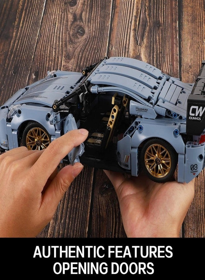 Sports Race Car Building Set - 1:14 MOC