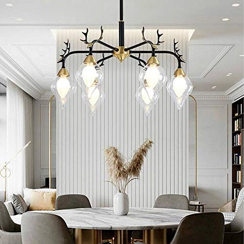 American Antlers Brass Chandelier - Copper 8 head