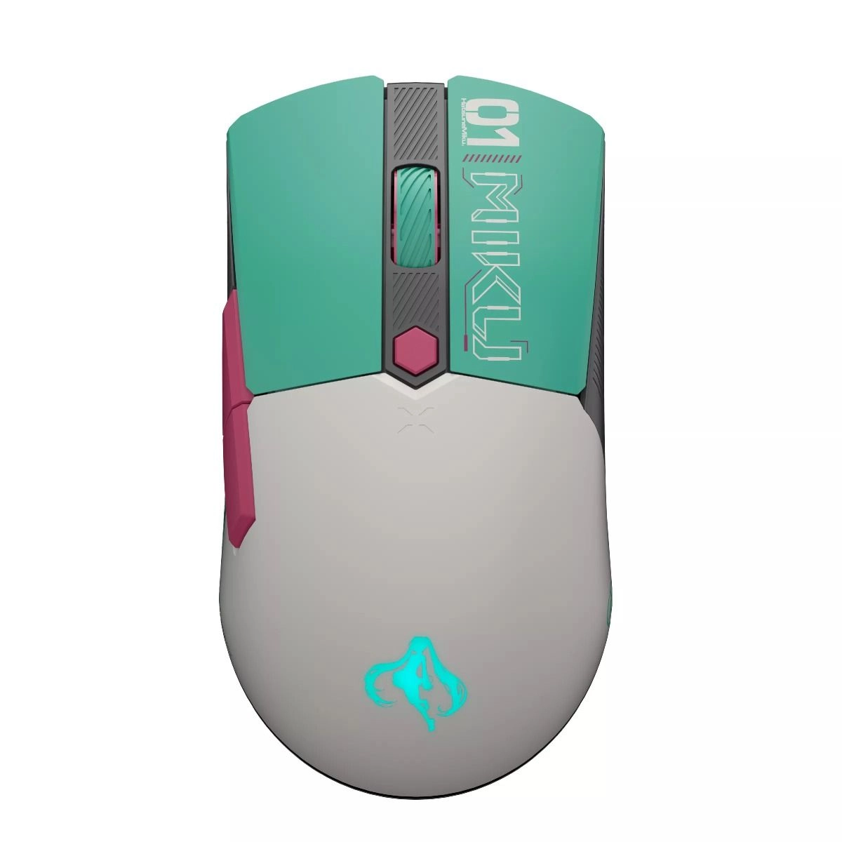 TUF Gaming x Hatsune Miku Headset - USB Type-A + TUF Gaming x Hatsune Miku Mouse - Tri-mode + Mouse Pad - 260 x 360 mm + Keyboard - 97-key