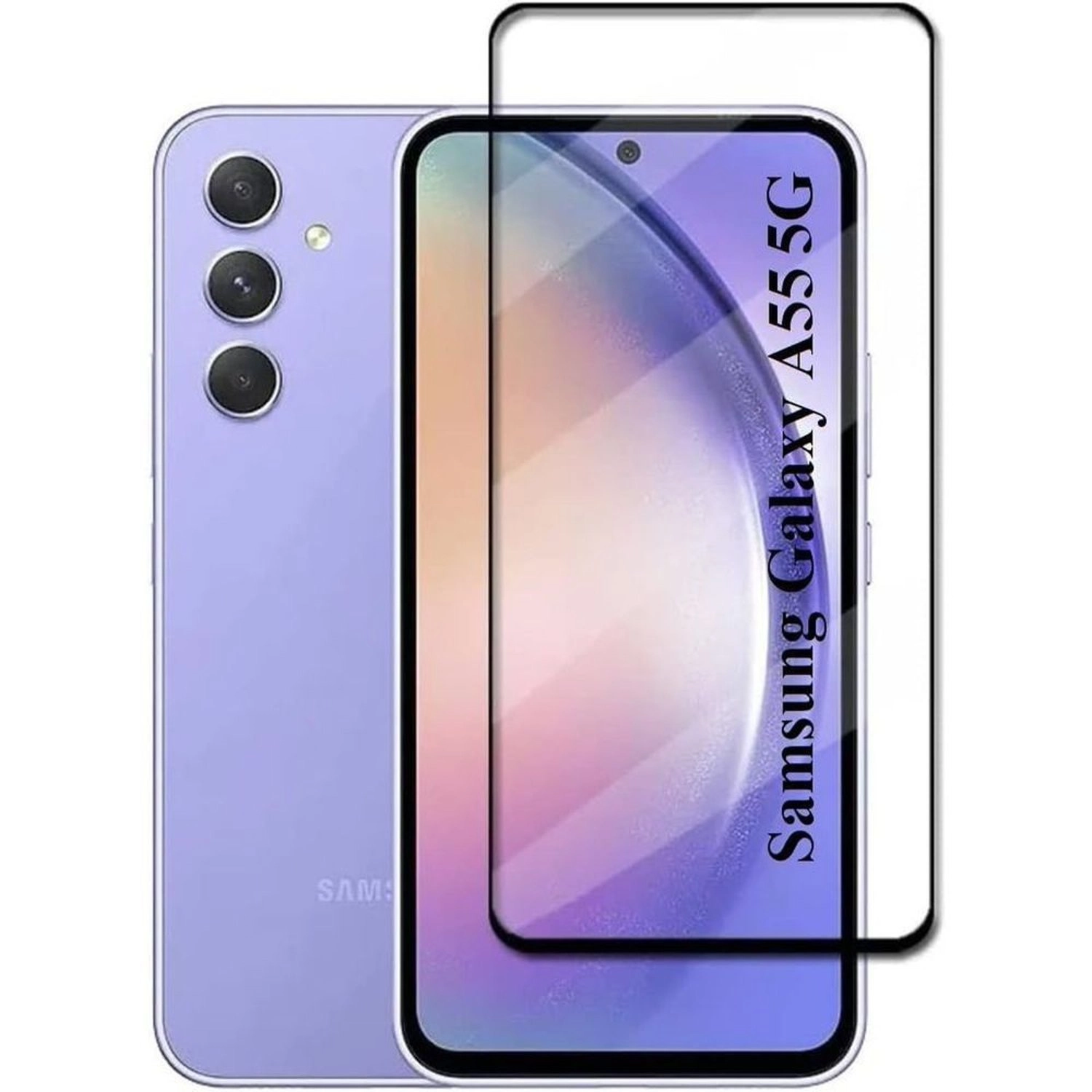 Clear Case With Screen Protector for Samsung Galaxy A55