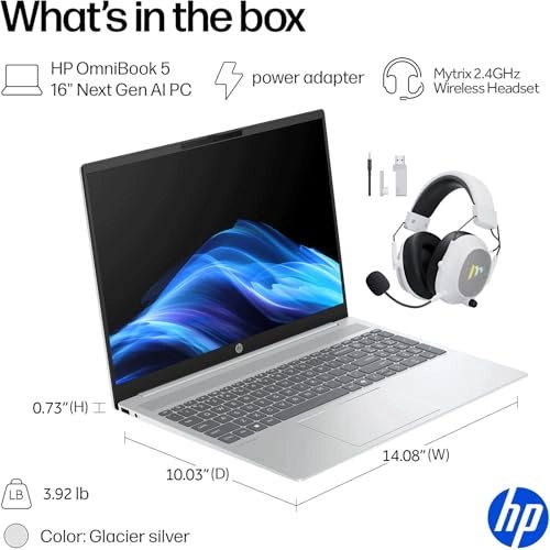 OmniBook 5 B89MCUA - 16'' Core Ultra 7 255U 16GB DDR5 1TB SSD