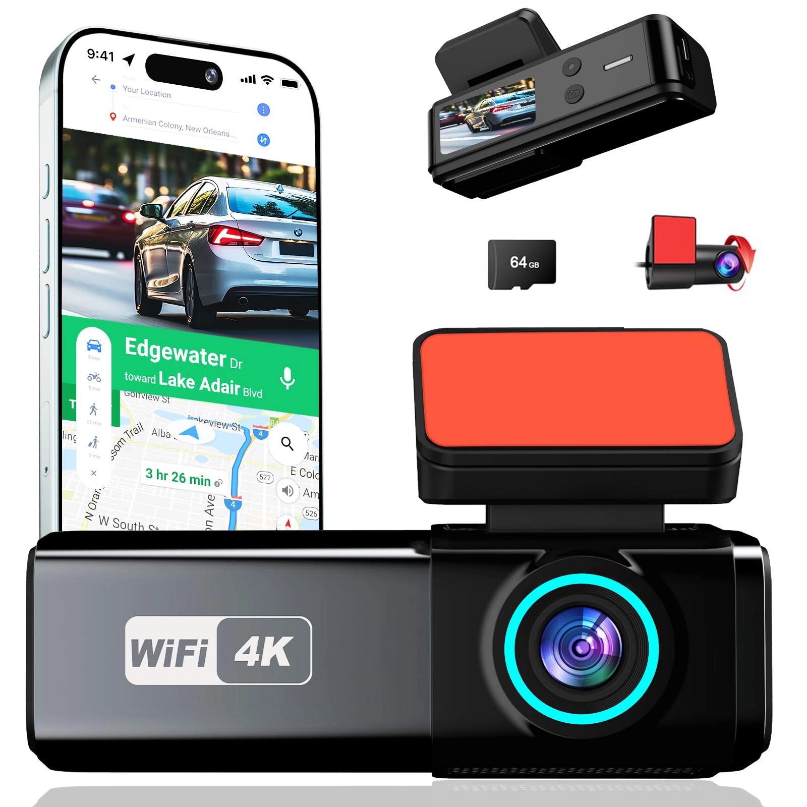 Aprilboy Dash Cam - 4K 30FPS