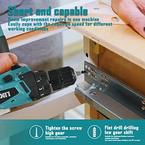 Drilling Machine - 700 RPM Lithium Ion Black Blue