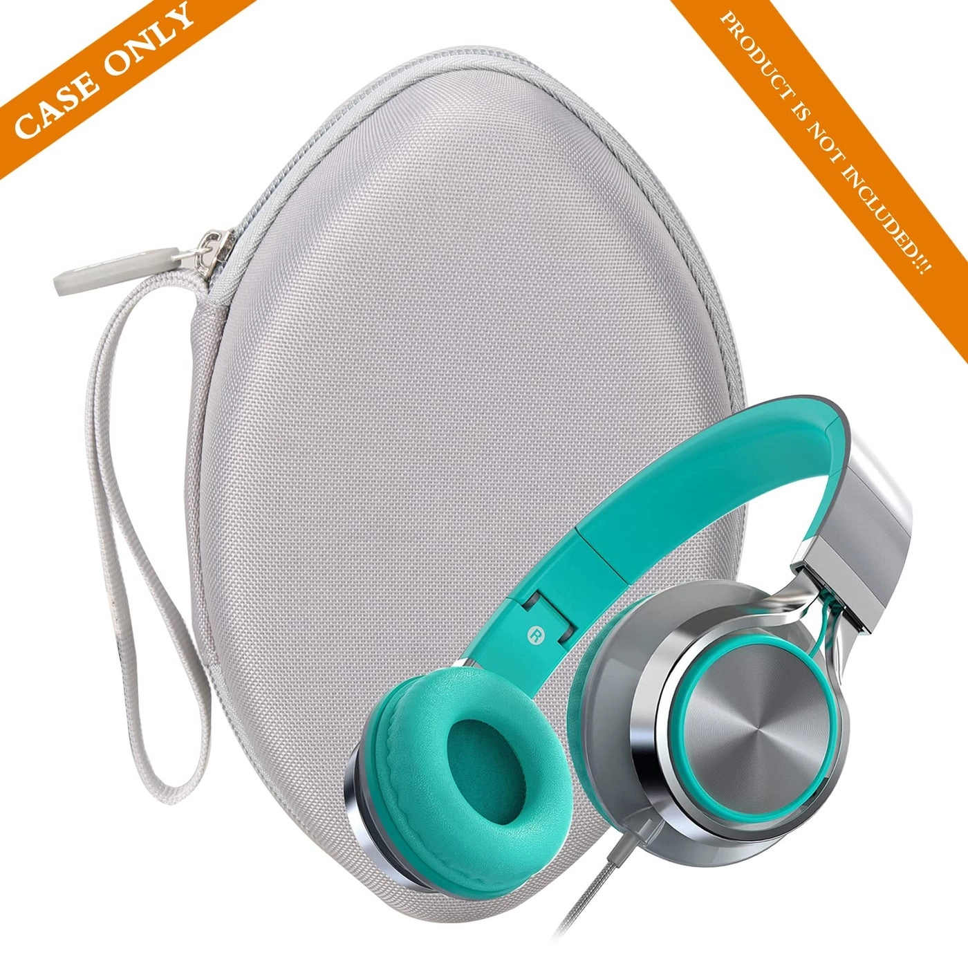 Hard Travel Storage Case for AILIHEN C8, Artix CL750, ELECDER i39 Headphones - Folding Lightweight