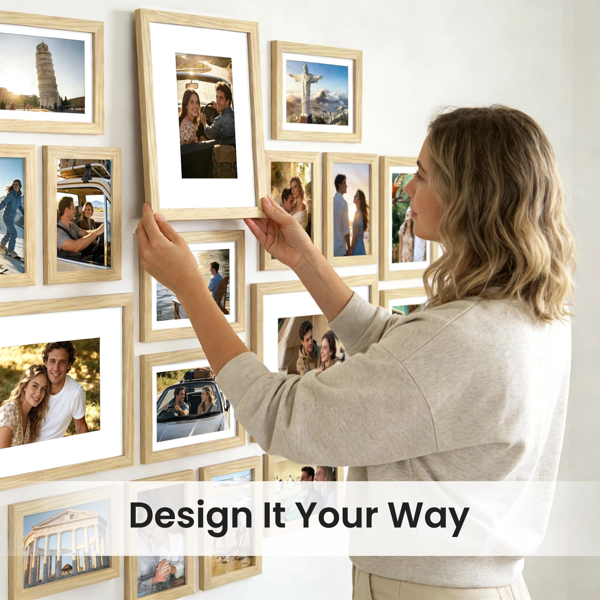10 Pack Picture Frames - 8x10, 5x7, 4x6