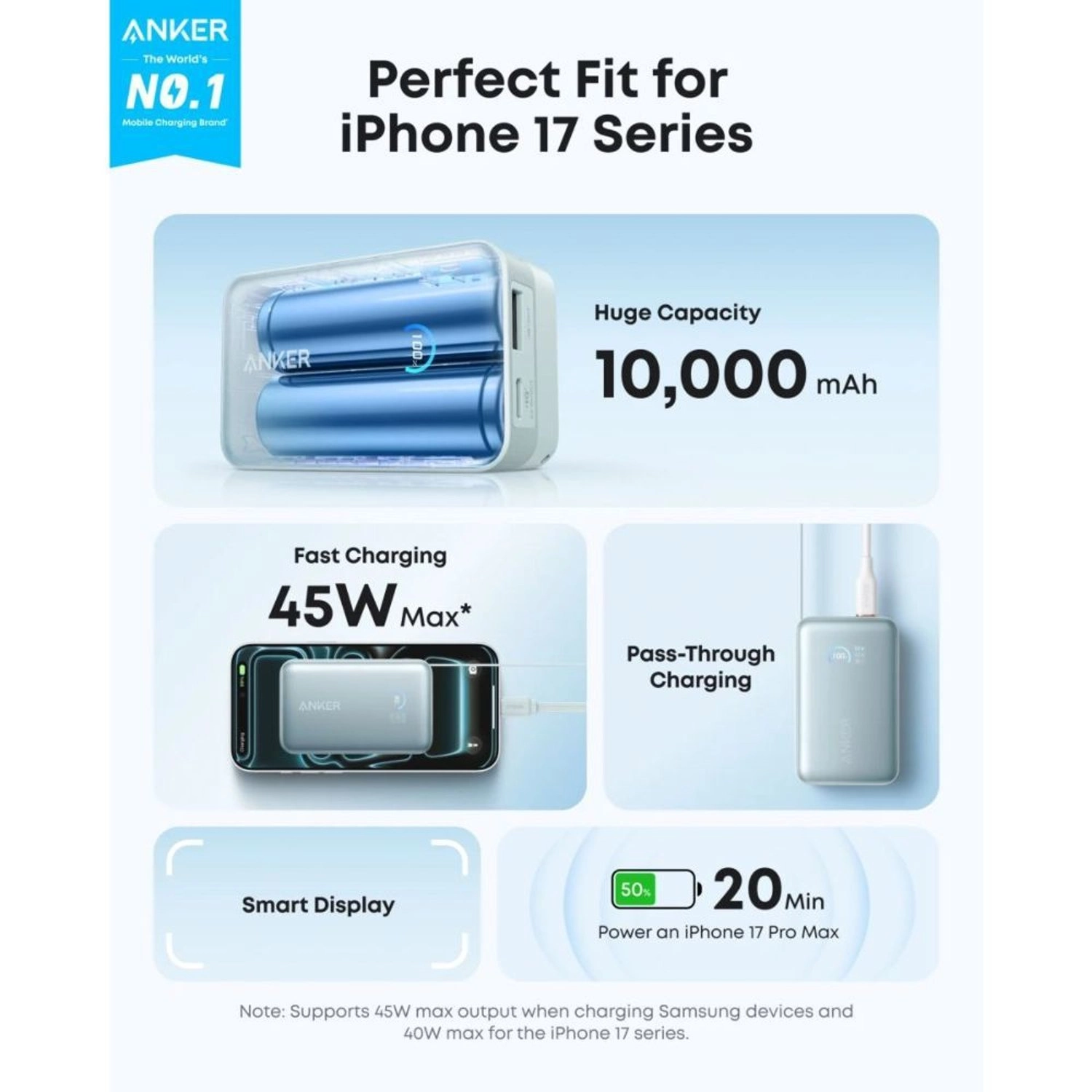 A1638 - 10,000mAh 45W Fast charging