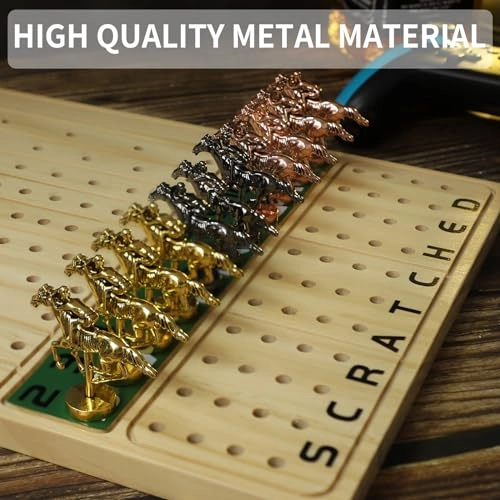 Horse Racing Board Game - Solid Wood Luxury Edition