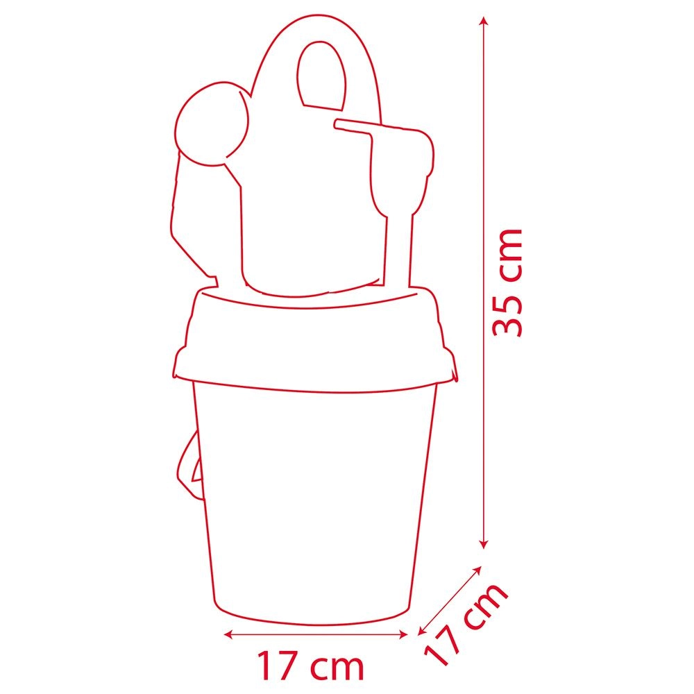 Cars Sand Bucket Set - Red 3+