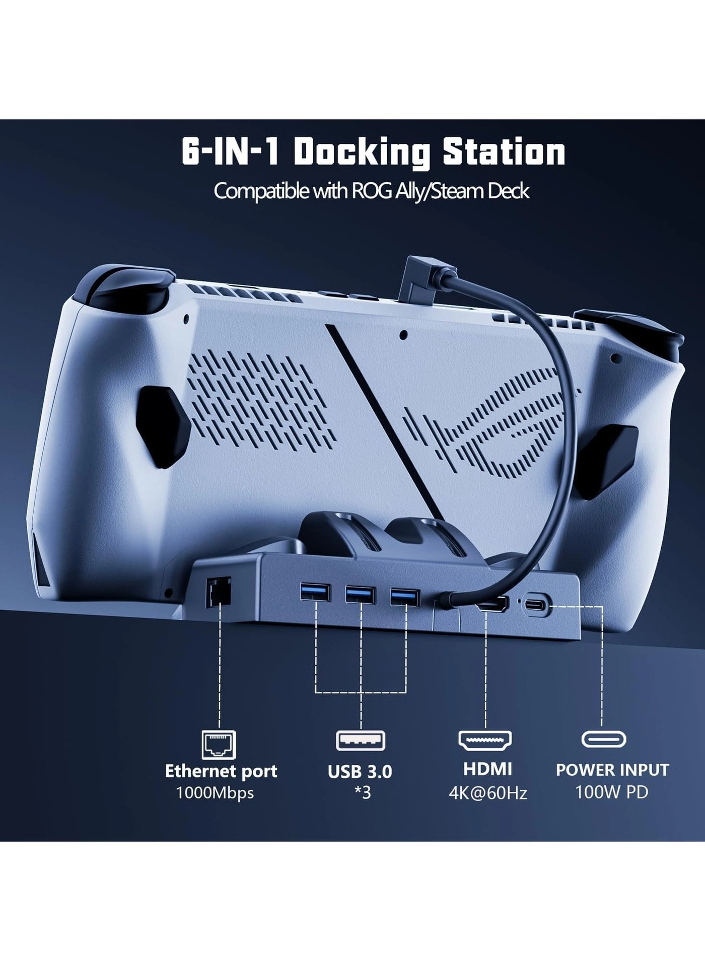 Docking Station - 6-in-1 4K@60Hz Gigabit Ethernet