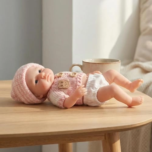 Reborn Baby Doll - 8 inch Full silicone Girl Ages 3+