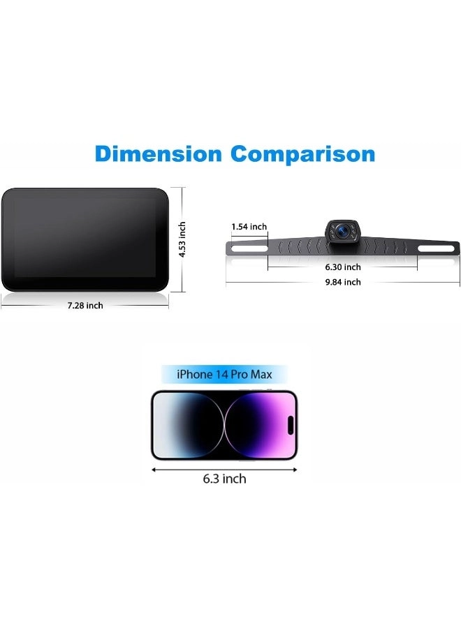 Wired Backup Camera - Night Vision Wired 1080P