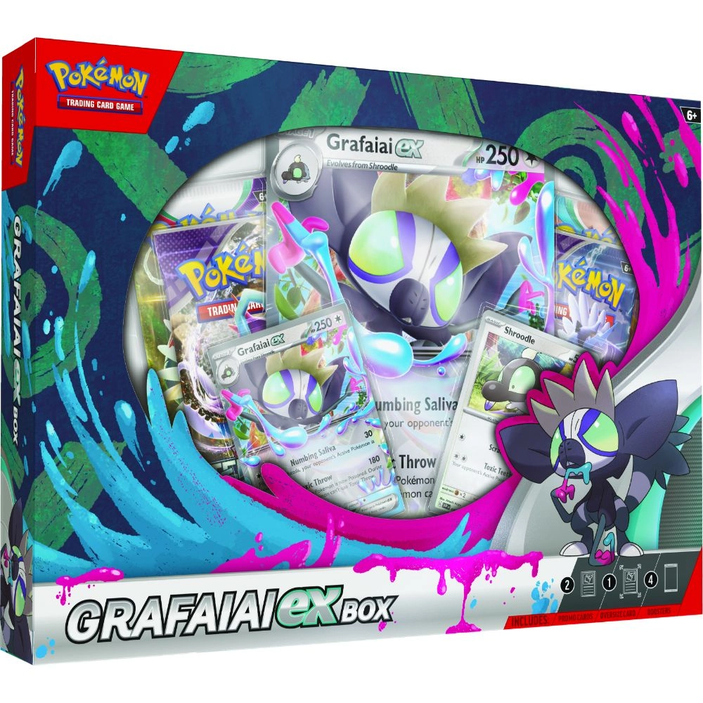 GRAFAIAI EX - foil promo + Shroodle - foil promo + Booster Pack - 4pcs English