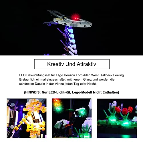 LED Light Set - remote control Compatible with Lego 76989 Tallneck
