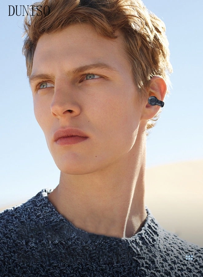 Clip On Bluetooth Earphones Wireless Earbud