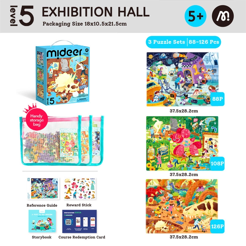 Exhibition 3-In-1 Puzzle (30654455-MD1621) - 322 pcs