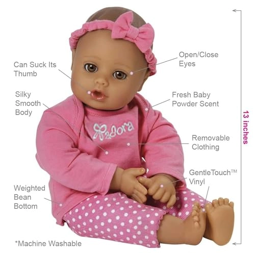 Playtime Babies Doll Set - 13-Inch 5-Piece Pink