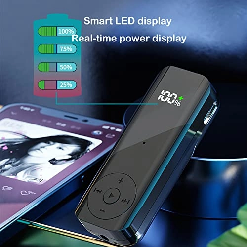 Bluetooth Receiver - Bluetooth 5.2 TYPE-C charging port Built-in high-capacity battery