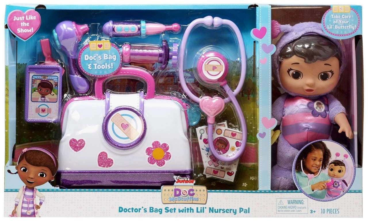 Disney Doc Mcstuffin Pet Rescue Doctor's Bag Set with Lil' Nursery Pal Playset (le)