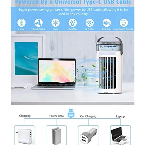 Air Fan Cooler - 3 Adjustable Speeds USB 480ml