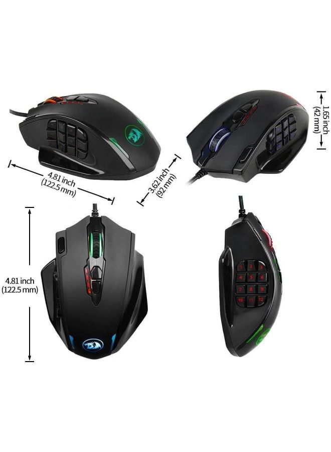M908 Impact RGB MMO Mouse - USB