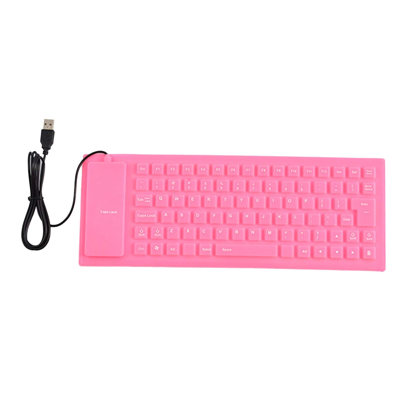 Foldable Soft Silicone Gaming Keyboard - Wired