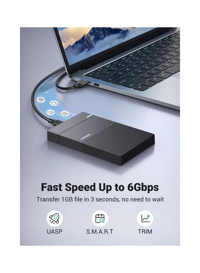 Hard Drive Enclosure - USB 3.1 SATA I II III 2.5 Inch