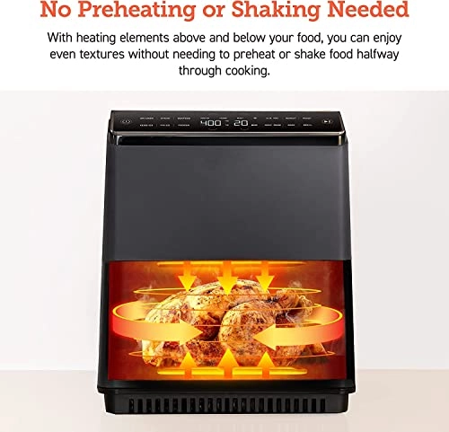 Air Fryer - No Preheat No Shaking Precise Temperature