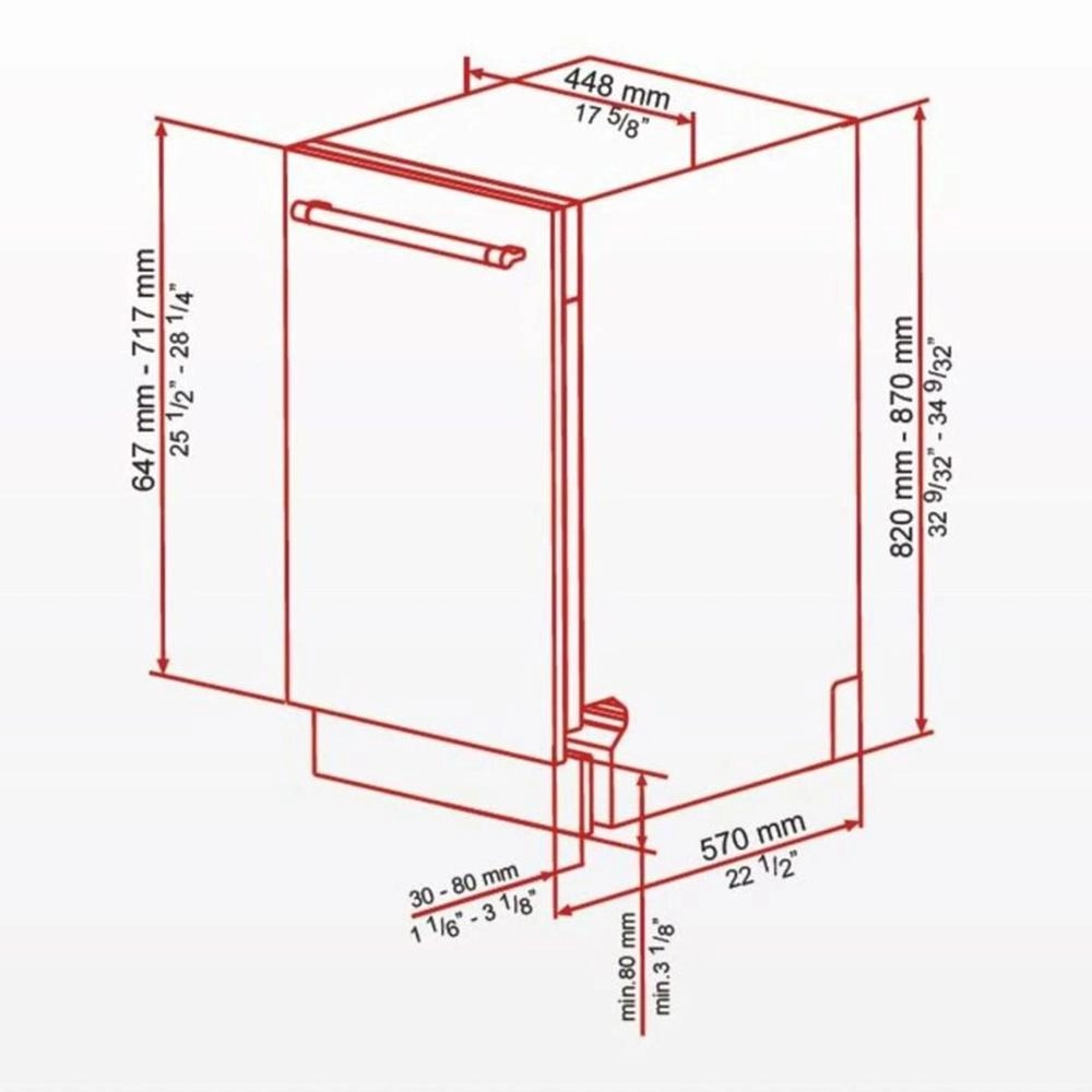 Hoover HDW-V610-45BI Built In