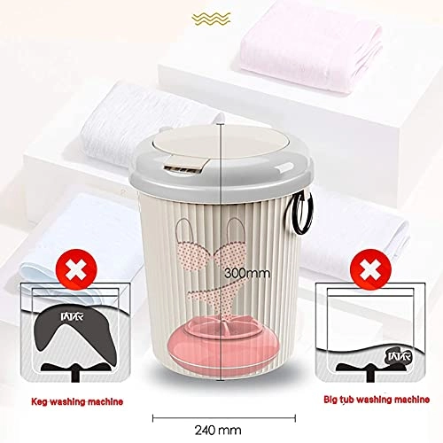 YQWHL Mini Washing Machine 8 Liter Table Barrel Washing Machine Household Portable Underwear Panty Cleaner Mini Table Barrel Washing Machine Removable Washing Machine