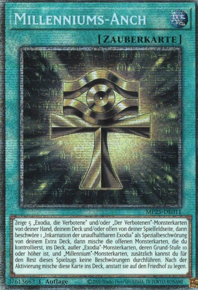 MZTCG Yugioh Millenniums-Anch MP25-DE011 - German
