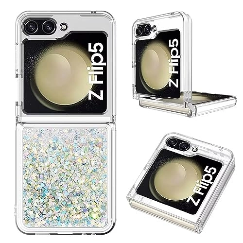 Sparkle Floating Liquid Case - Polyurethane Silicone for Samsung Galaxy Z Flip 5
