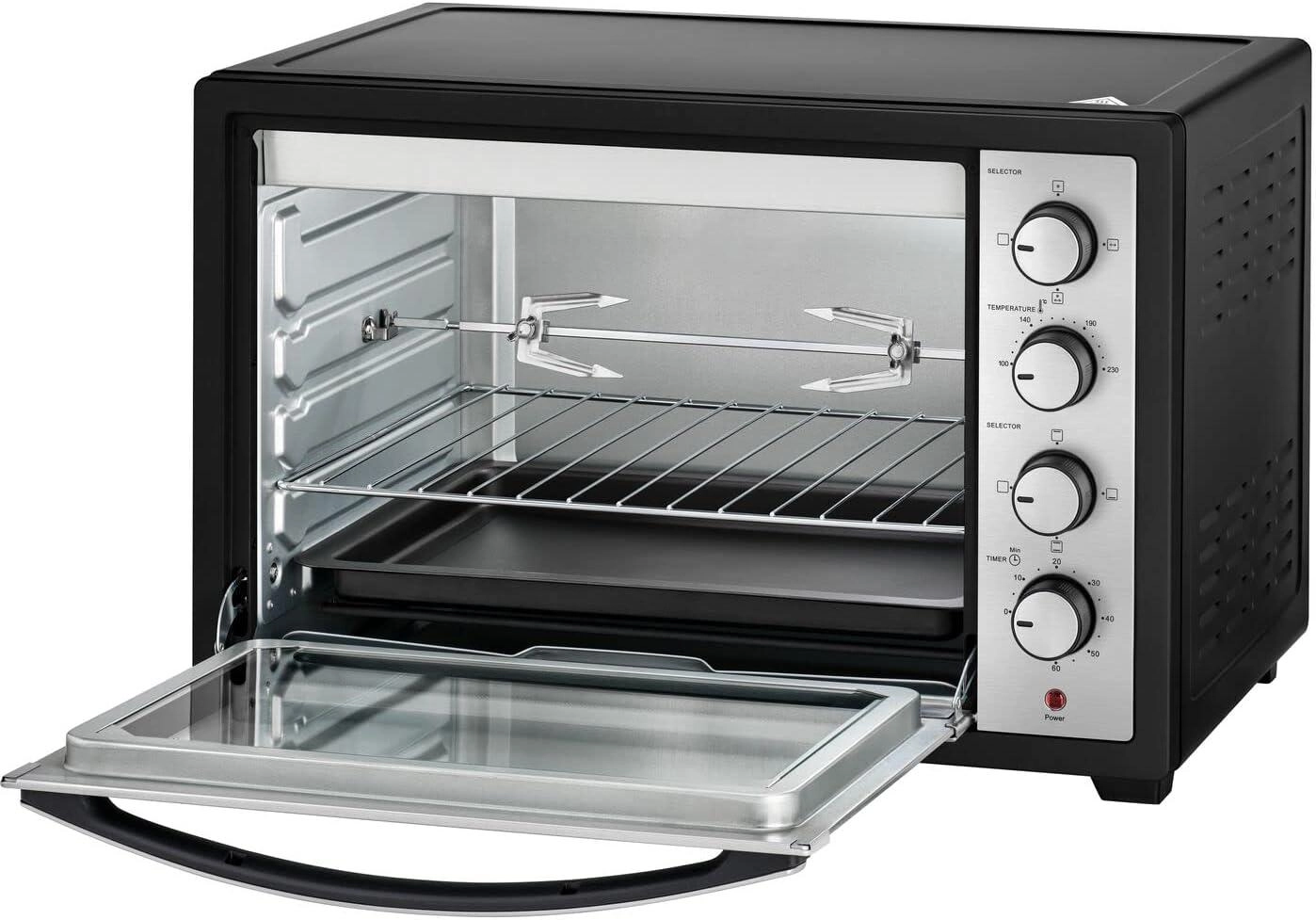 Double Glass Door Toaster Oven - 50L